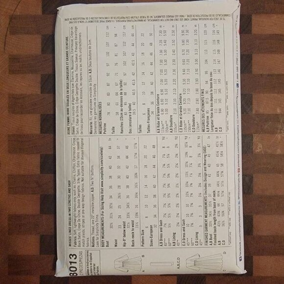 Simplicity 8013 - Uncut - 1970s Vintage Reproduction - Sizes 6-14 - Picture 2 of 3